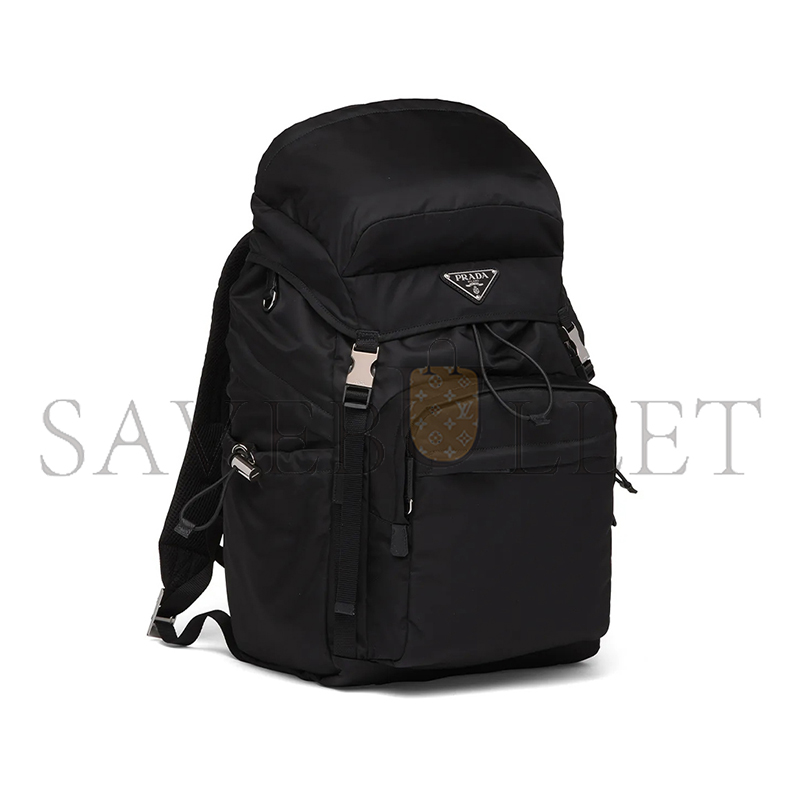 PRADA SPEEDROCK RE-NYLON AND LEATHER BACKPACK 2VZ123 (46*28*22cm) 